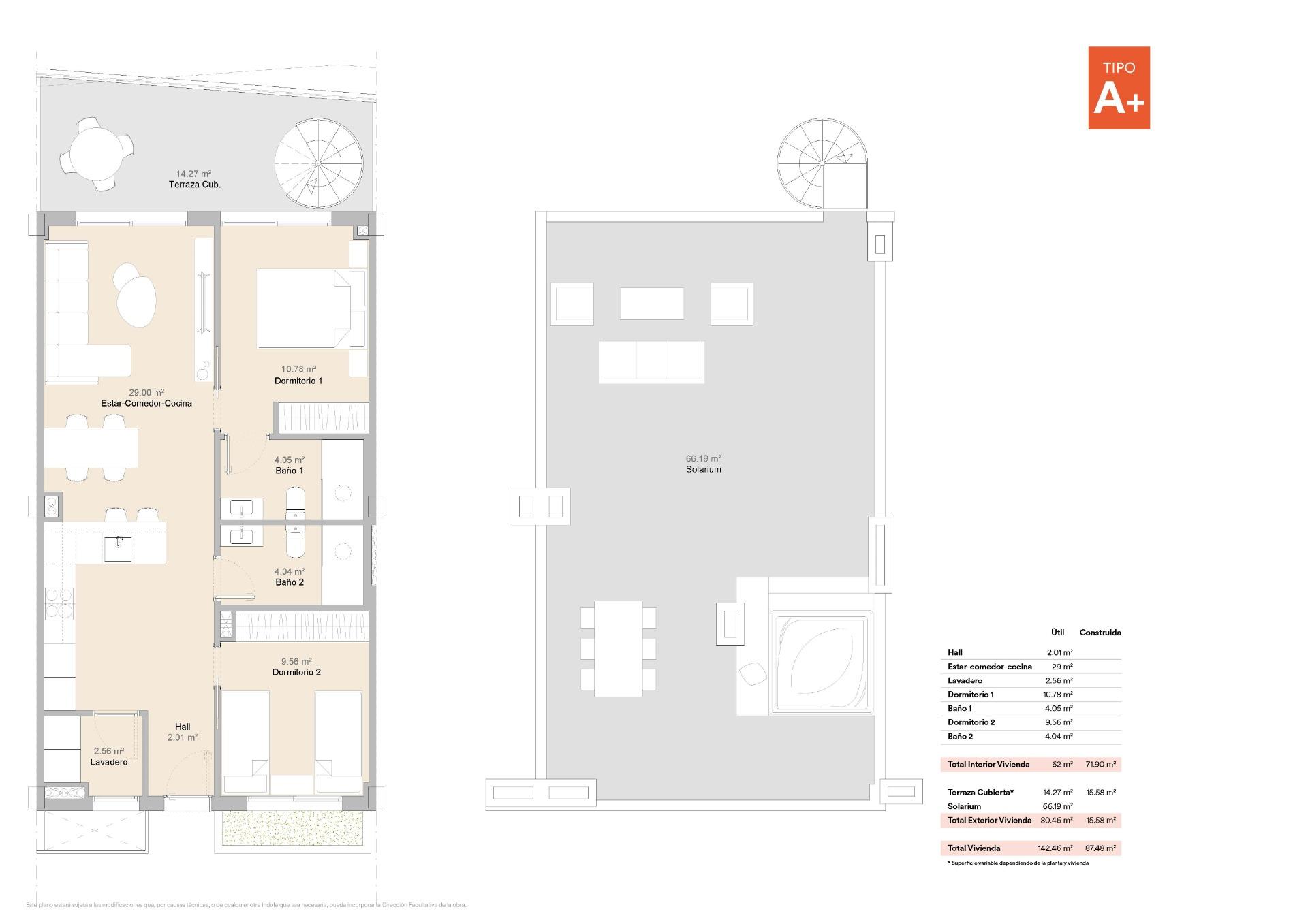 penthouse te koop in la Nucia | 2 slaapkamers H1112