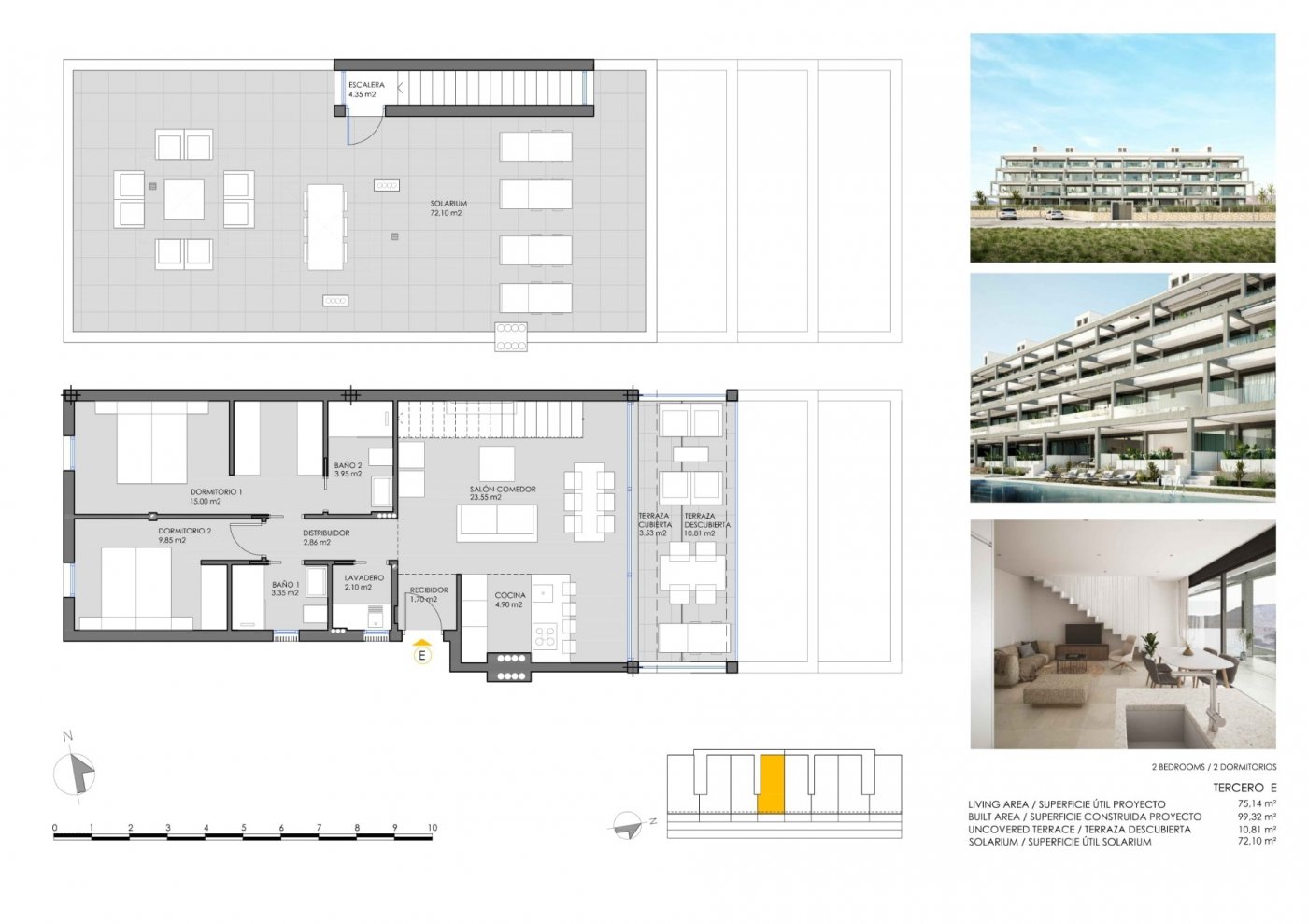 Penthouse te koop in Cartagena | 2 slaapkamers H6794