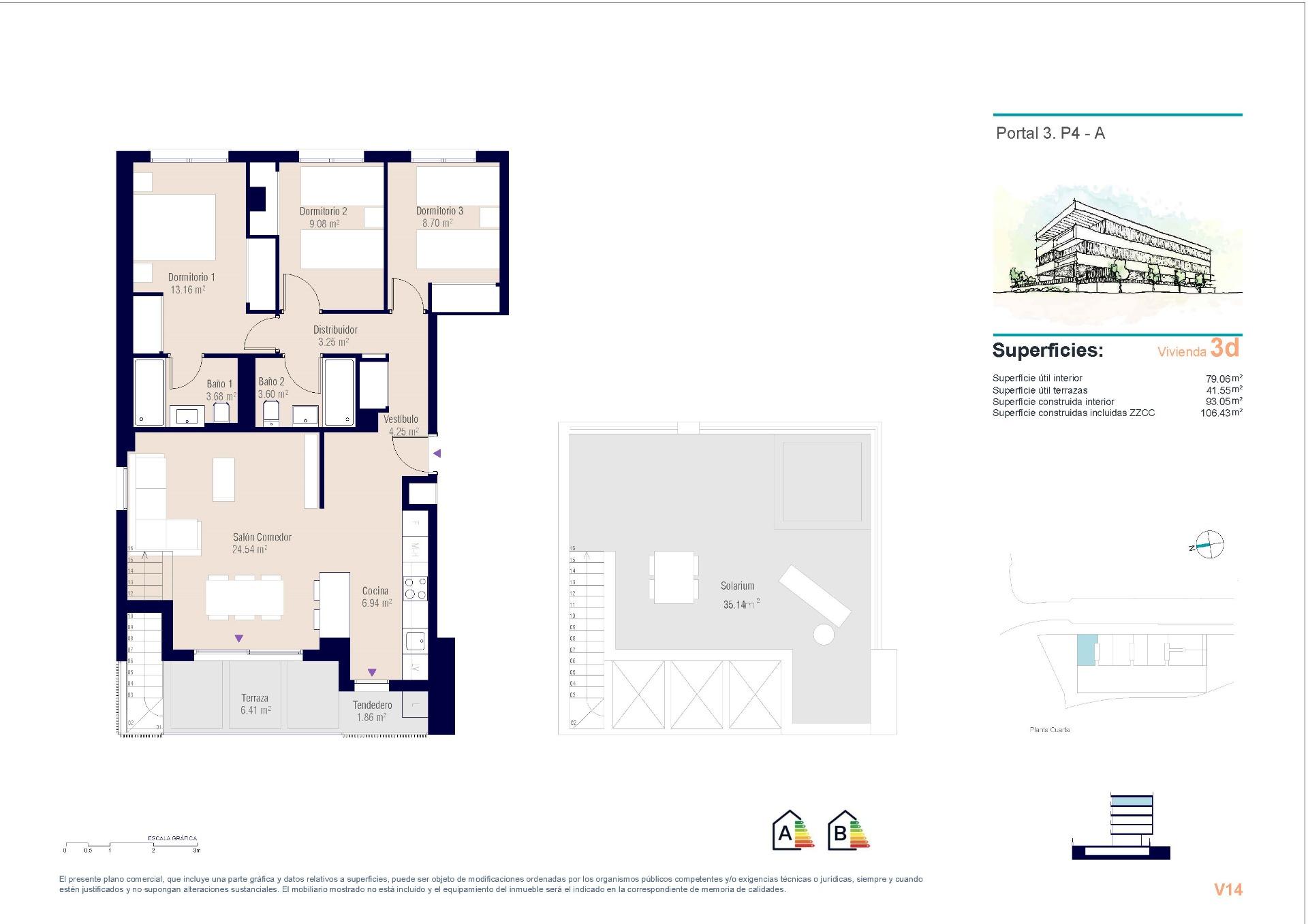 penthouse te koop in Alicante | 3 slaapkamers H0851