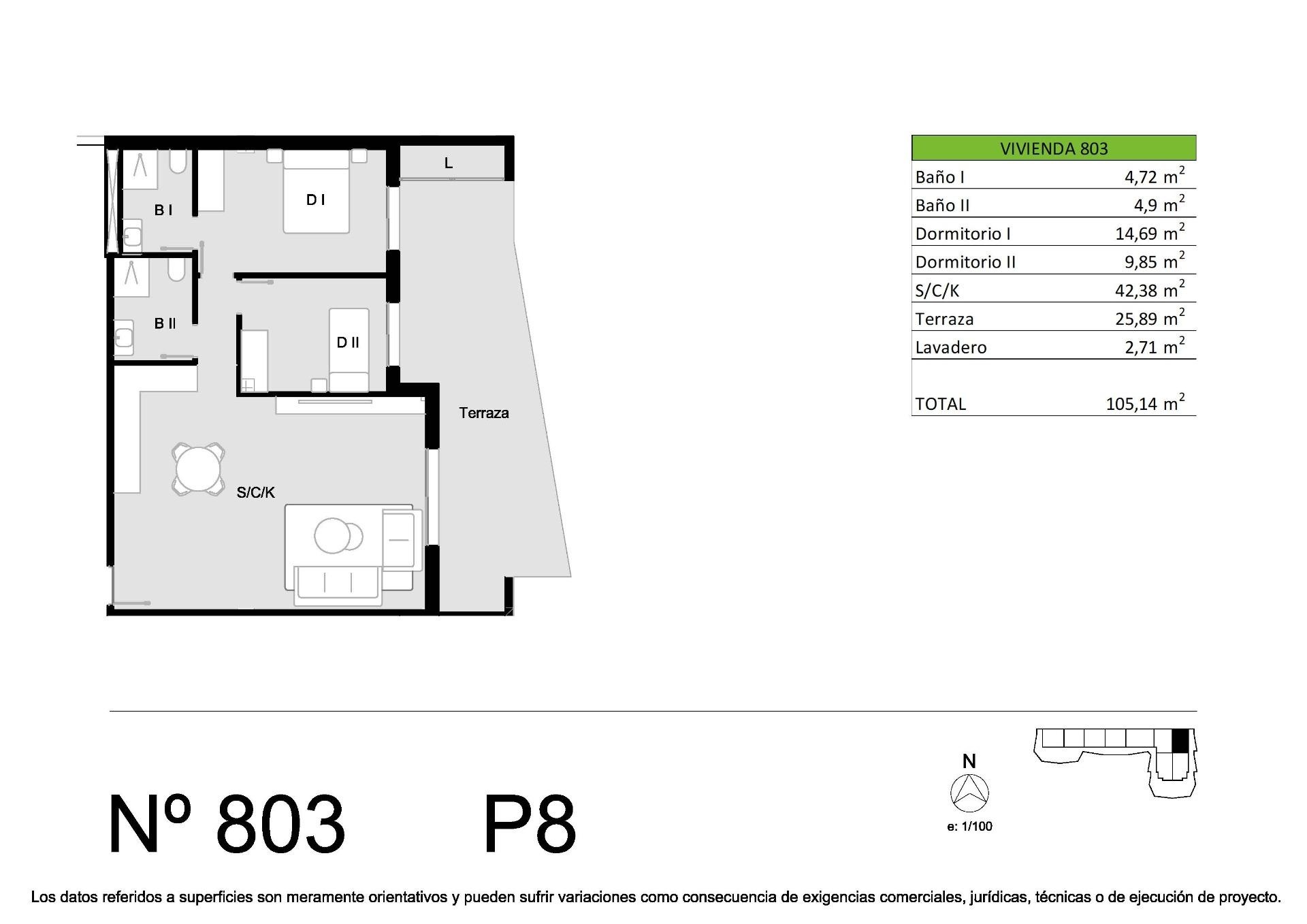 Penthouse te koop in San Miguel de Salinas | 2 slaapkamers H10030