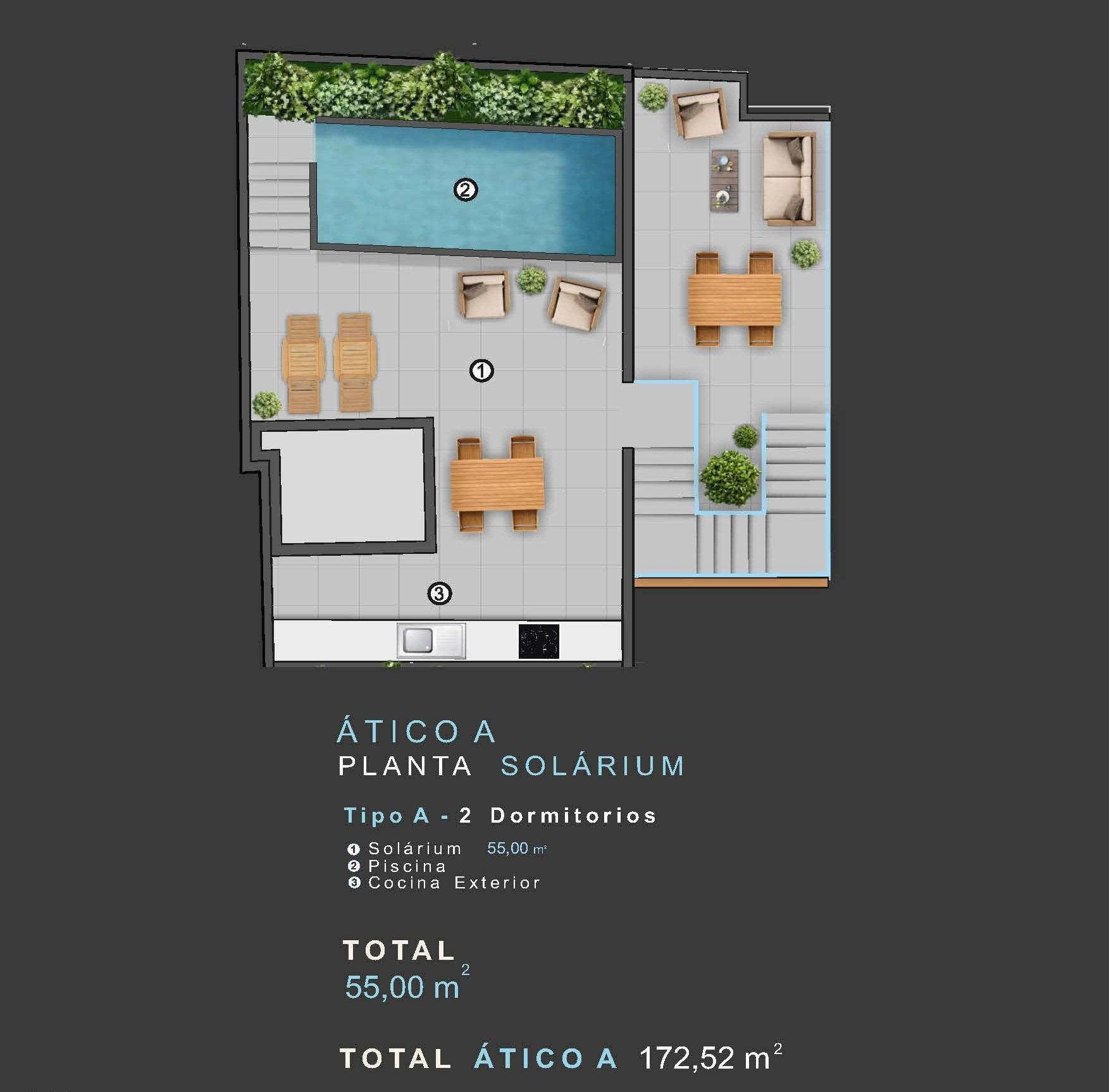 Penthouse te koop in Torrevieja | 2 slaapkamers H9595