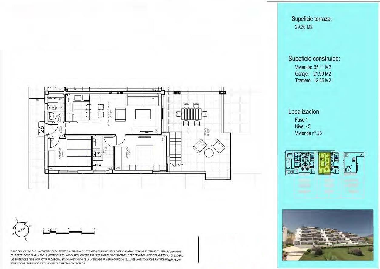Penthouse te koop in Vera | 2 slaapkamers H9134