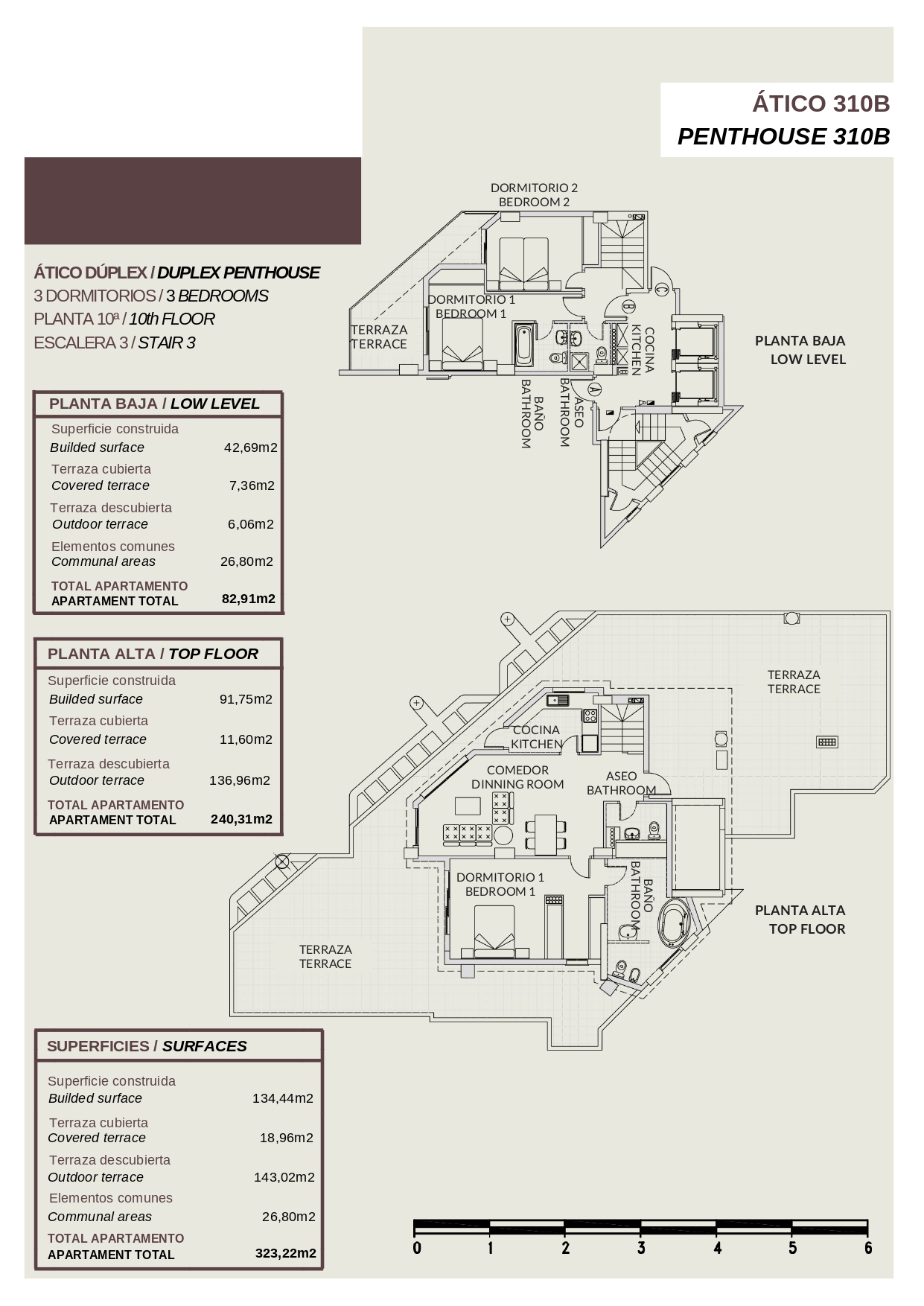 Penthouses te koop in Calpe | 3 slaapkamers H60213