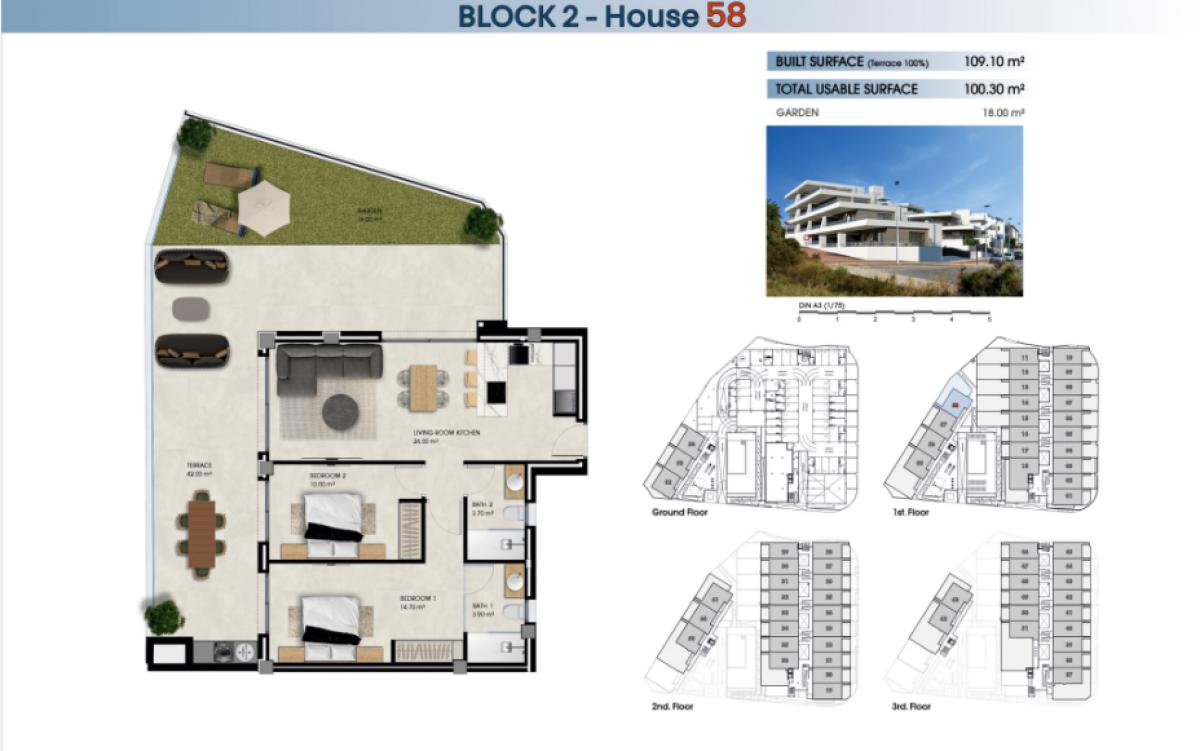 Penthouses te koop in The Marina | 2 slaapkamers H430527