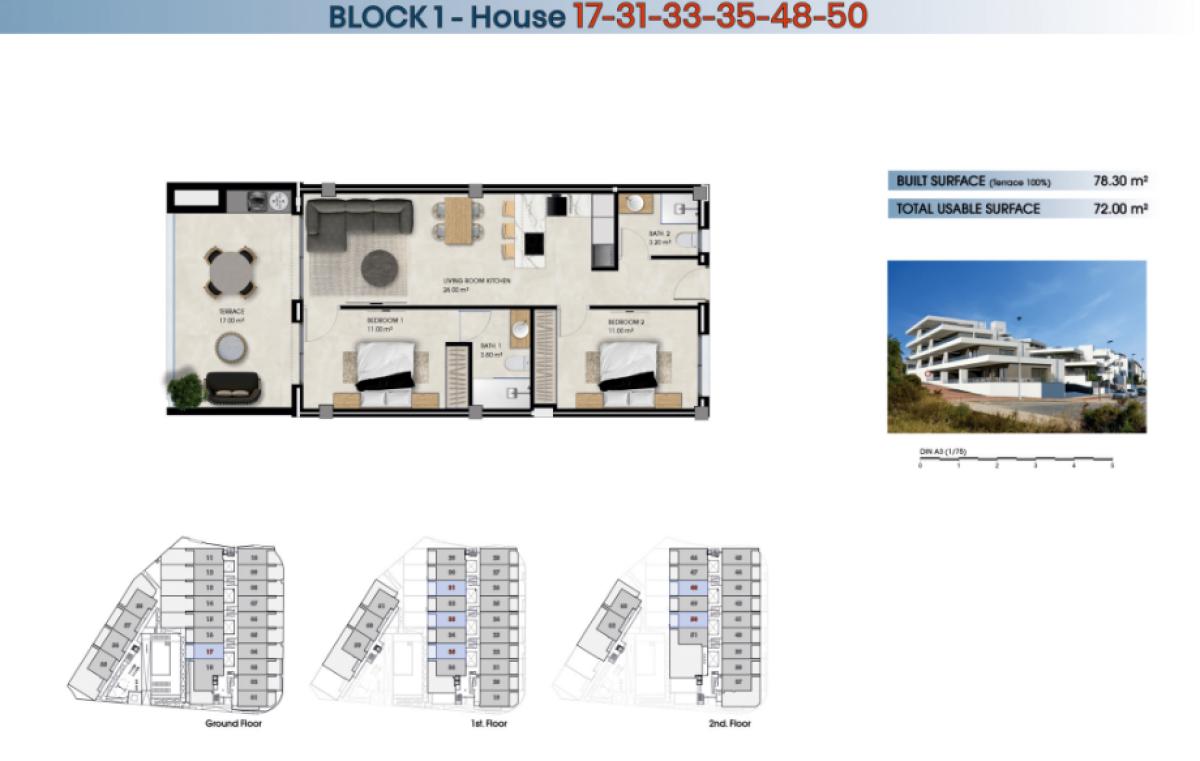 Penthouses te koop in The Marina | 2 slaapkamers H430527