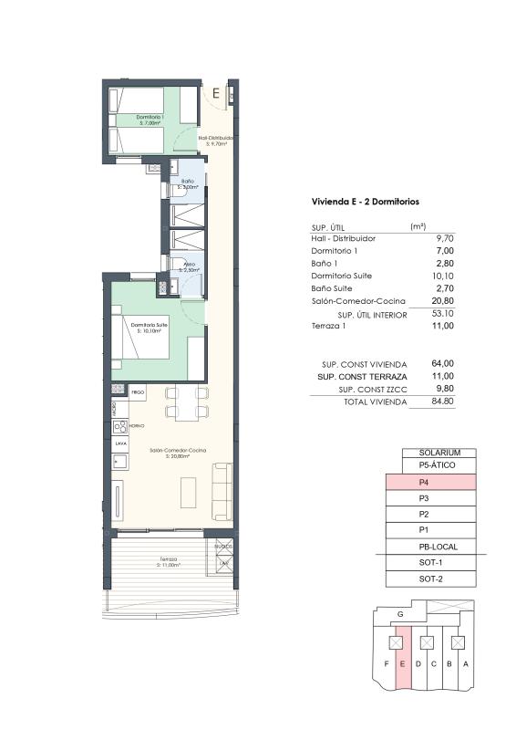 Penthouses te koop in Torrevieja | 2 slaapkamers H66649