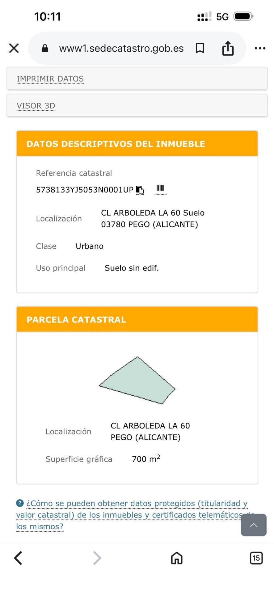 Grond te koop in Pego | 0 slaapkamers H5374378