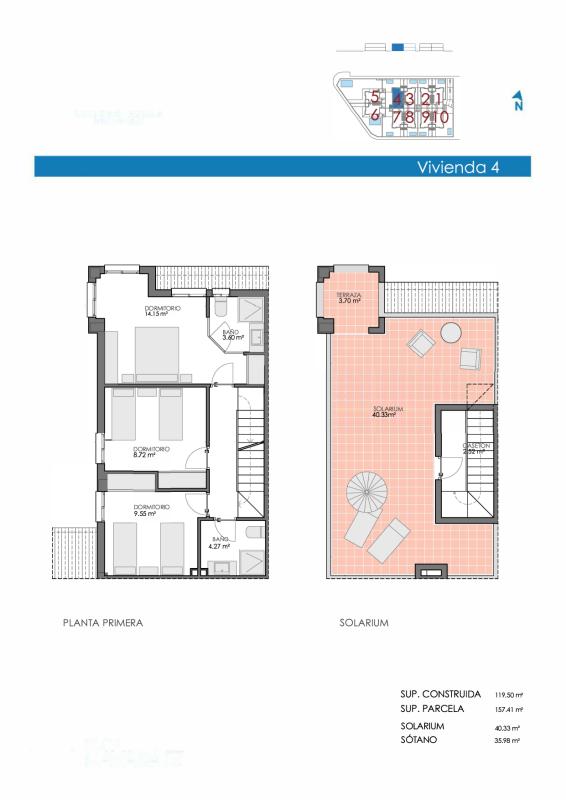 Terraced houses te koop in Bigastro | 4 slaapkamers H358752