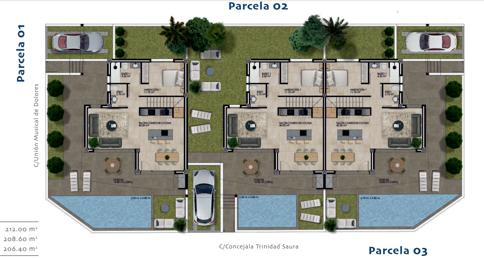 Terraced houses te koop in Dolores | 3 slaapkamers H67977