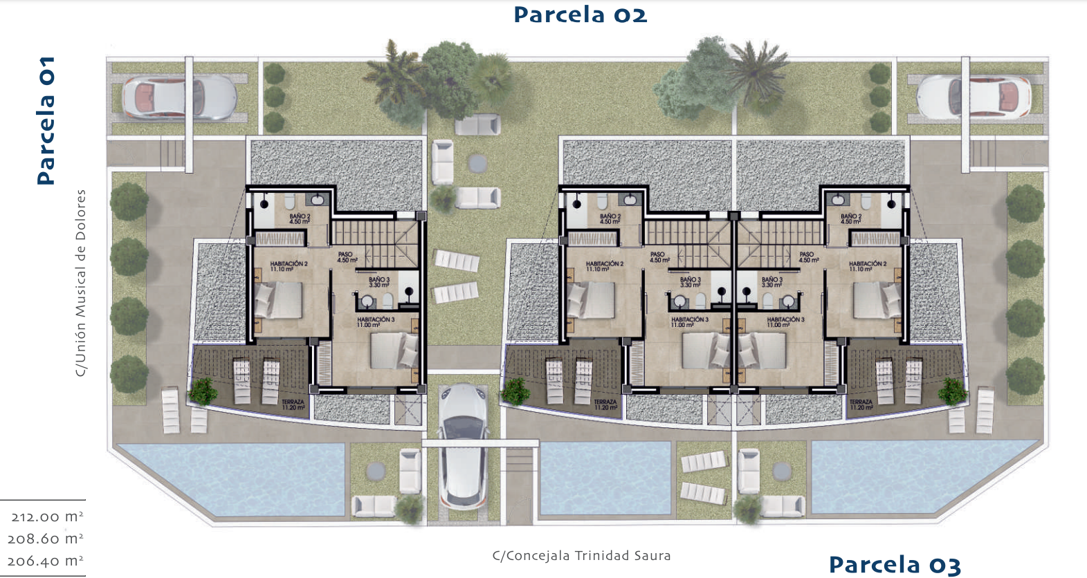 Terraced houses te koop in Dolores | 3 slaapkamers H67977