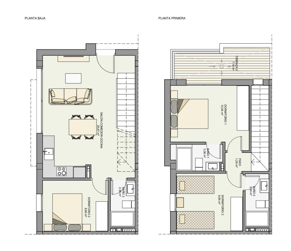 Terraced houses te koop in Gran Alacant | 3 slaapkamers H397143