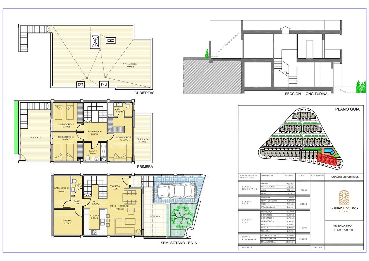 Terraced houses te koop in Monforte del Cid | 3 slaapkamers H76722