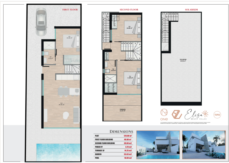 Terraced houses te koop in San Javier | 2 slaapkamers H66943