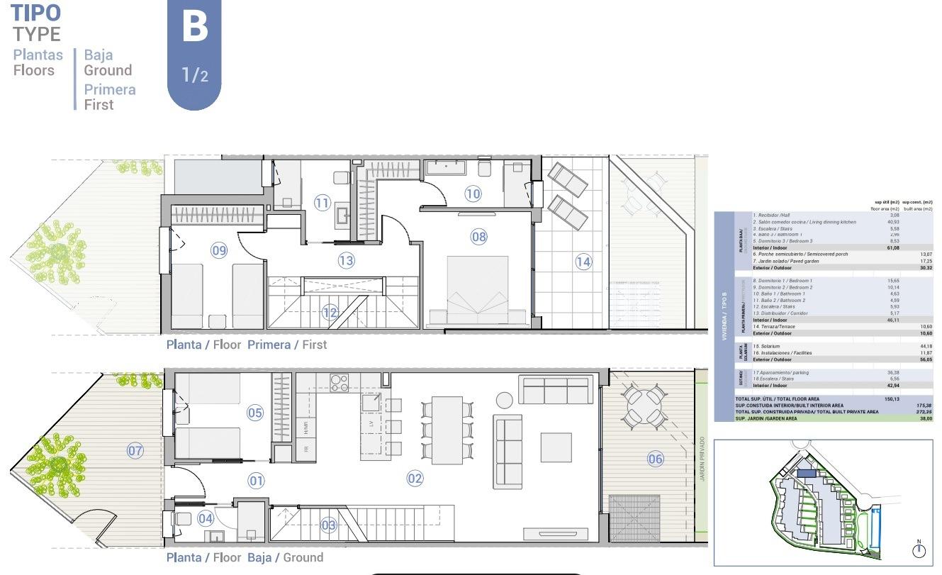 Town House te koop in El Campello | 3 slaapkamers H1875