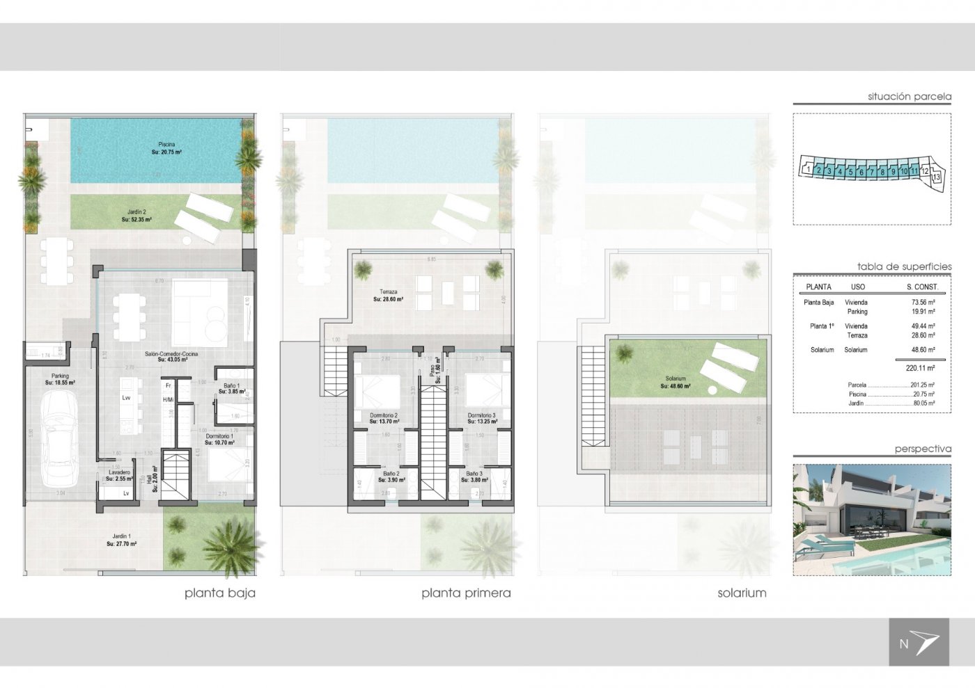 Town House te koop in San Javier | 3 slaapkamers H6446