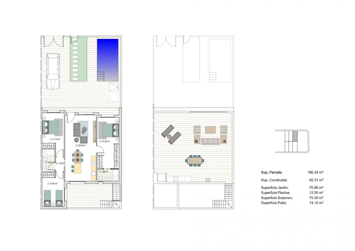 Town House te koop in San Javier | 3 slaapkamers H8695
