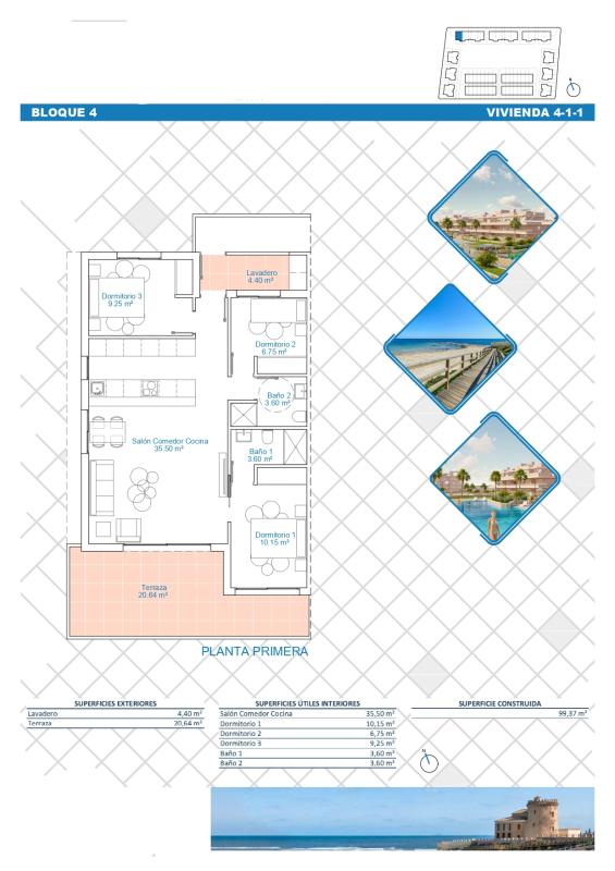 townhouse te koop in Pilar de la Horadada | 3 slaapkamers H365192
