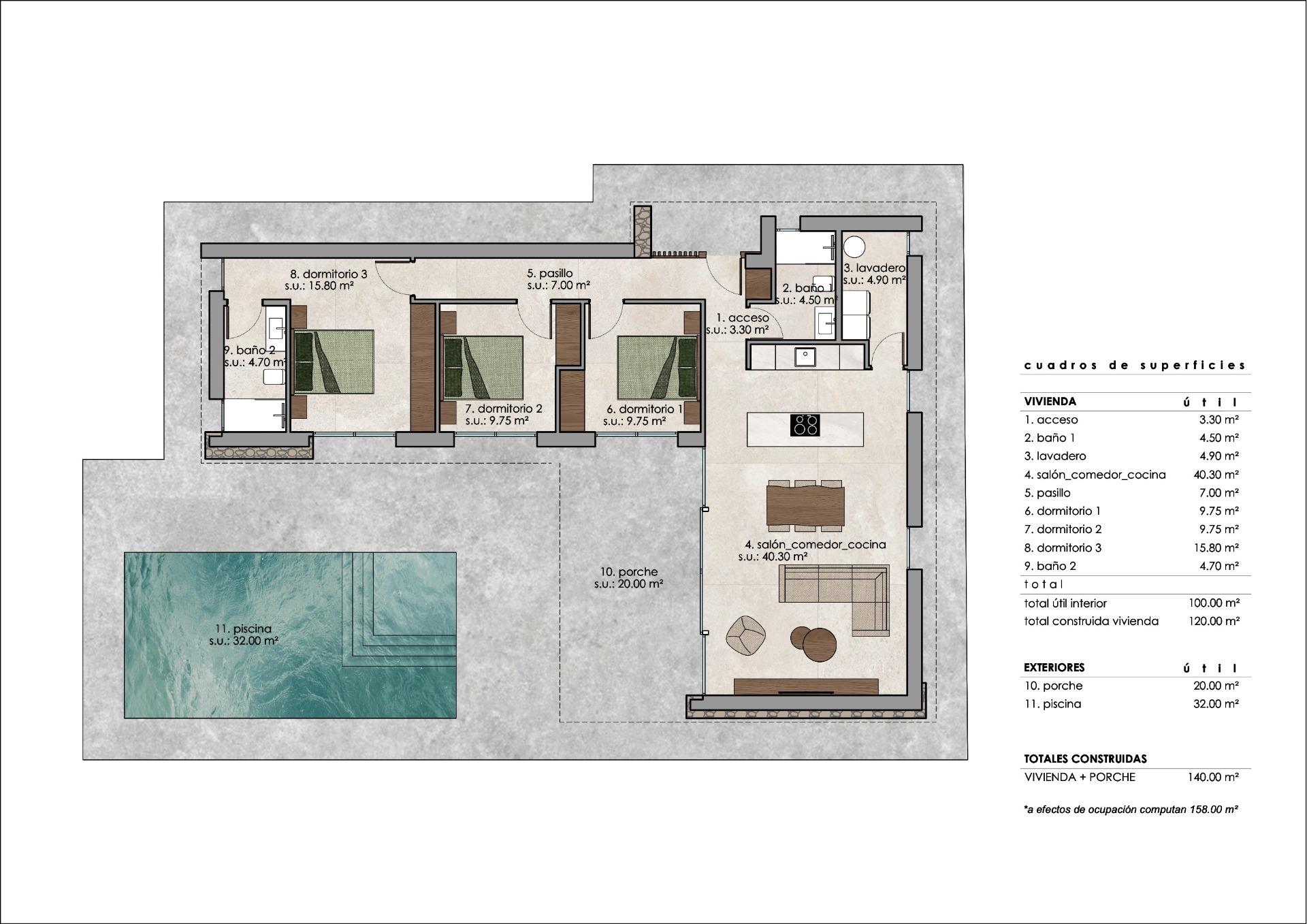 Villa te koop in Pinoso | 3 slaapkamers H9695