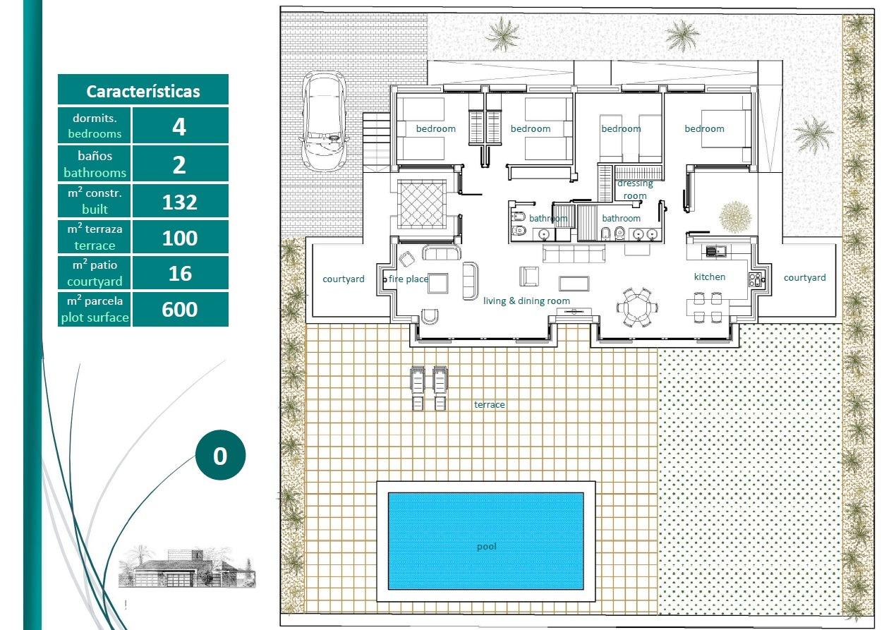 Villa for sale in Sucina | 4 bedrooms H8887