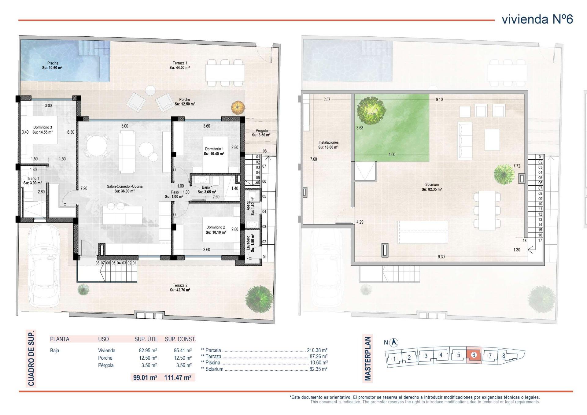 Villa for sale in Sucina | 3 bedrooms H9022