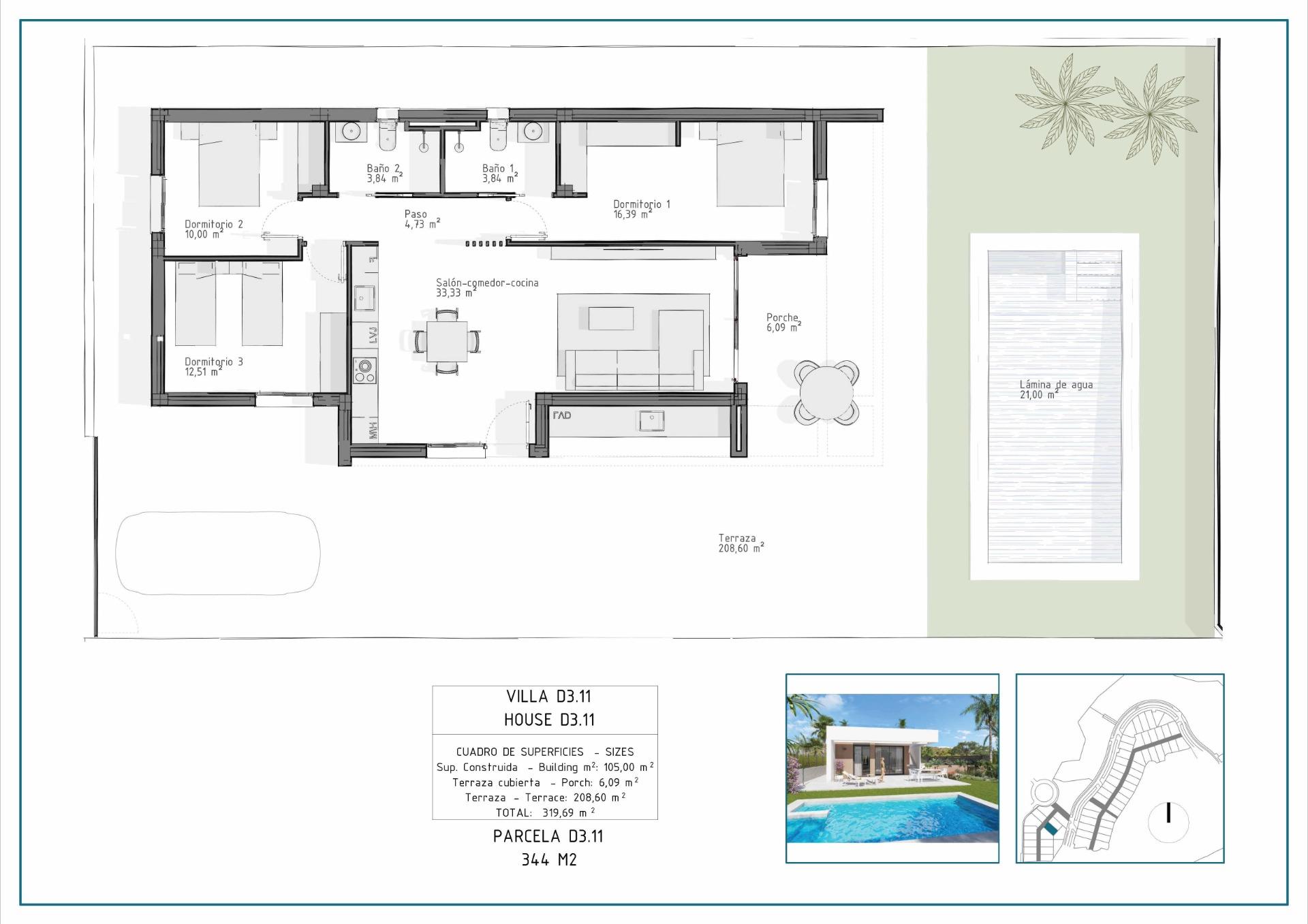 Villa te koop in Vera | 3 slaapkamers H9033