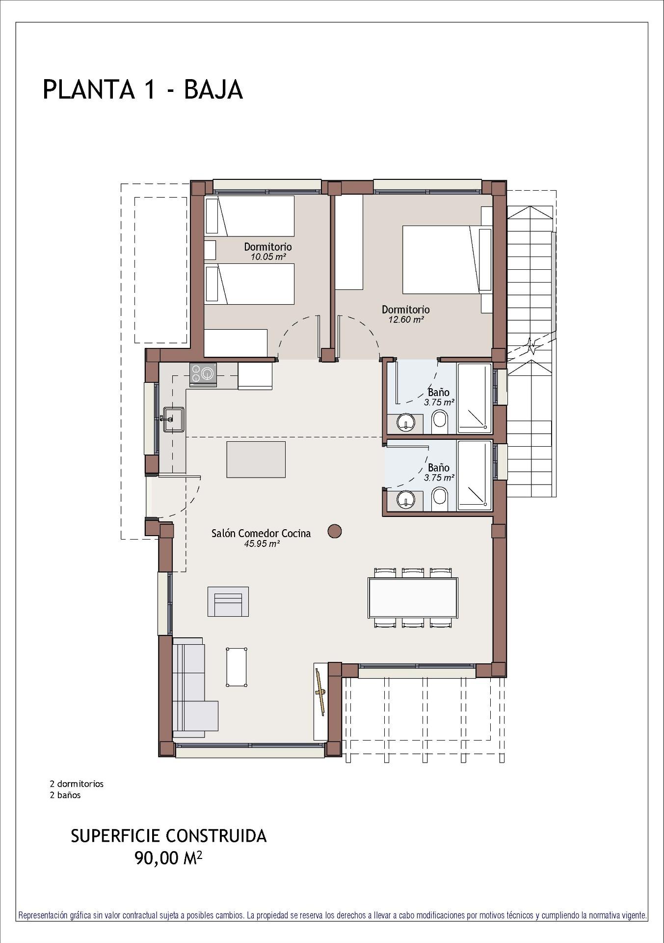 Villa te koop in Vera | 2 slaapkamers H9198